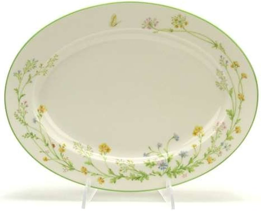 Amazon.com | Reverie, Green Trim by Noritake, China Serving